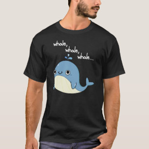 Wale, Wale, Niedliche Meerestiere Dark BG T-Shirt