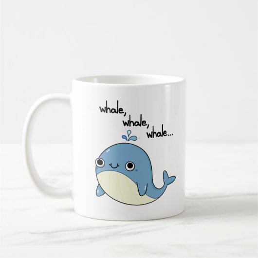 Wale, Wale, Niedliche Meerestiere Kaffeetasse (Links)