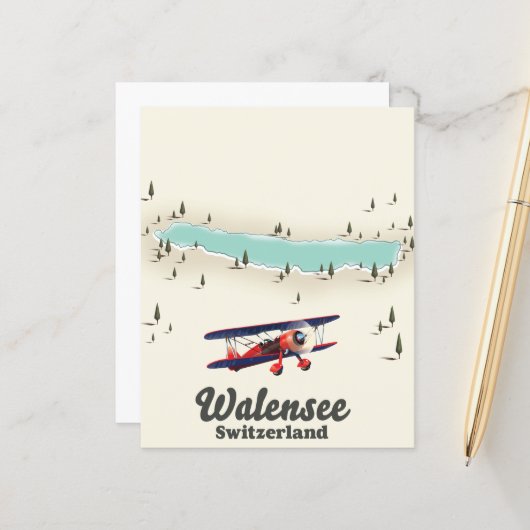 Walensee Schweiz Karte (Vorderseite/Rückseite Beispiel)