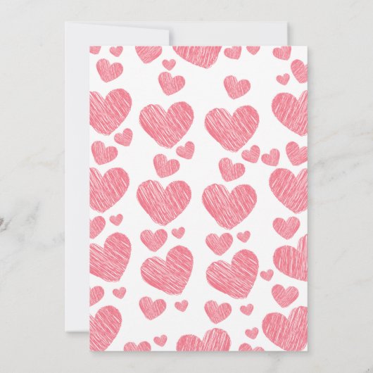 Walentinbaum Arch Brautparty Einladung (Rückseite)