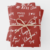 Walentine 19" x 29" Papierblätter, Matte Geschenkpapier Set (Beispiel)