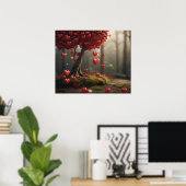 Walentiner Tagesdesign, Baumherz Poster (Heimbüro)