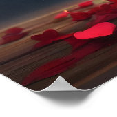 Walentiner Tagesdesign, Baumherz Poster (Ecke)