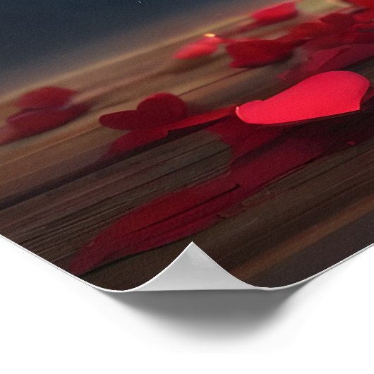 Walentiner Tagesdesign, Baumherz Poster (Ecke)