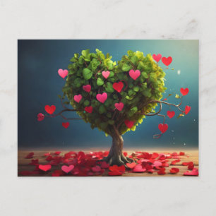 Walentiner Tagesdesign, Baumherz Postkarte