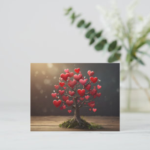 Walentiner Tagesdesign, Baumherz Postkarte