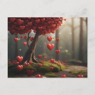Walentiner Tagesdesign, Baumherz Postkarte