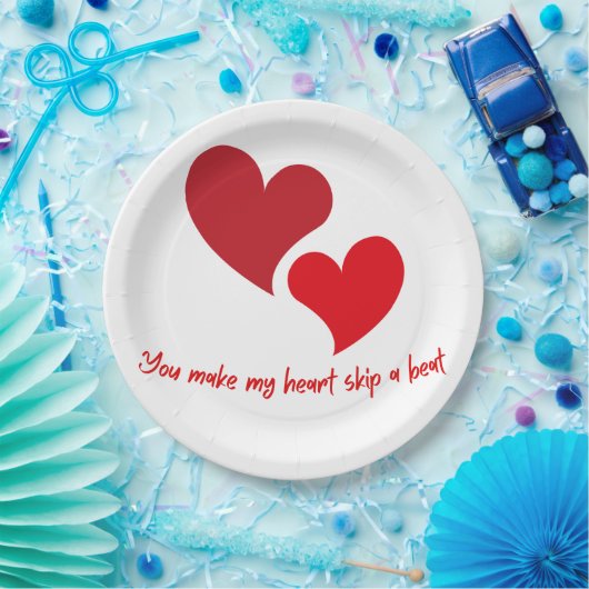 Walentiner Tagesdesign Pappteller (Party)