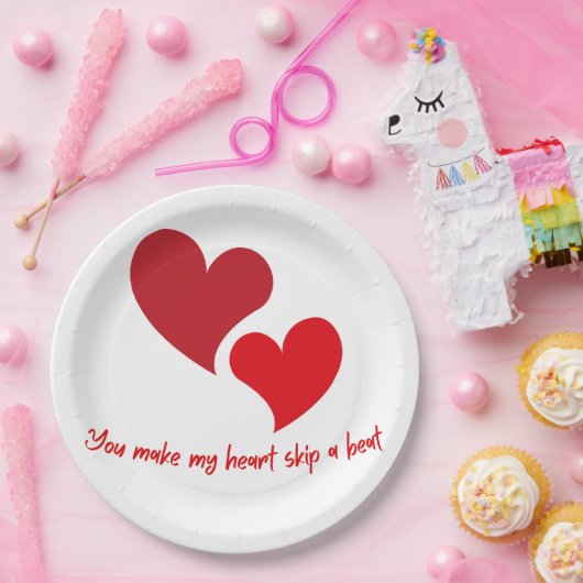 Walentiner Tagesdesign Pappteller (Party)