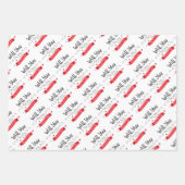 Walentiner-Tagesumschlagpapier Geschenkpapier Set (Vorderseite)