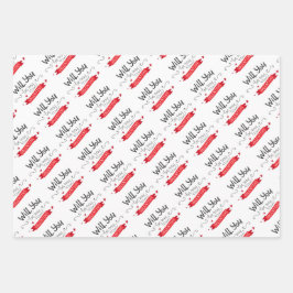 Walentiner-Tagesumschlagpapier Geschenkpapier Set