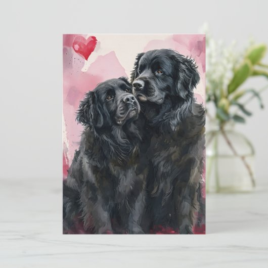 Walentinstag Feiertagskarte (Stehend Vorderseite)