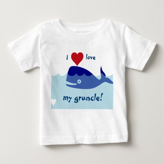 Walentwurf mit i-Liebe mein gruncle! Baby T-shirt (Vorderseite)