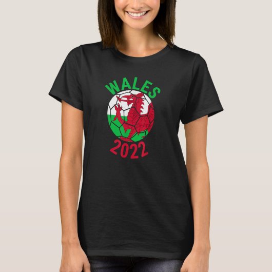 Wales 2022 Football Supporter Championship Soccer T-Shirt (Vorderseite)
