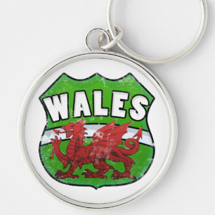 WALES ABZEICHEN SCHLÜSSELANHÄNGER