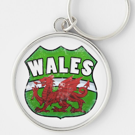 WALES ABZEICHEN SCHLÜSSELANHÄNGER (Vorne)