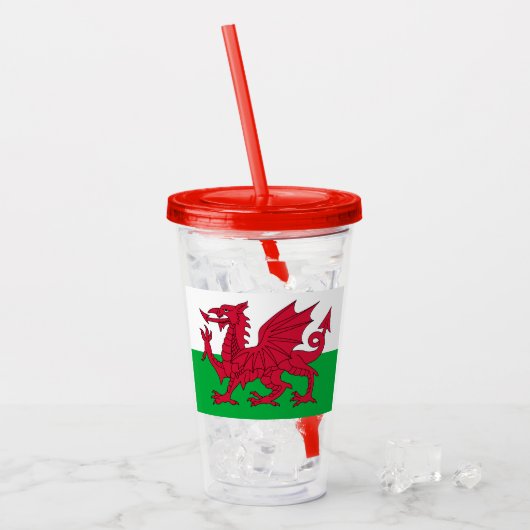 Wales Acryltrinkbecher (Vorderseite Ice)