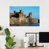 Wales - Burg Caerphilly, mit Blick auf die Poster (Heimbüro)