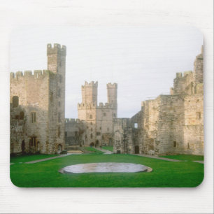 Wales, Caernarfon Burg, einer von Edwards 2 Mousepad