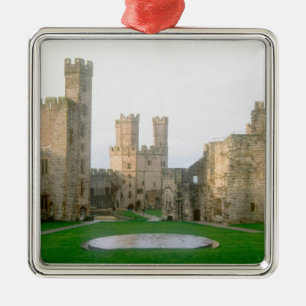 Wales, Caernarfon Burg, einer von Edwards 2 Ornament Aus Metall