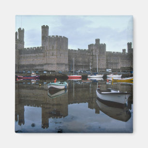 Wales, Caernarfon-Burg, einer von Edwards Magnet