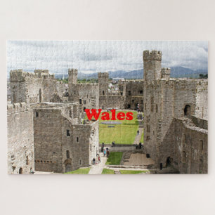 Wales: Caernarfon Castle, Großbritannien Puzzle