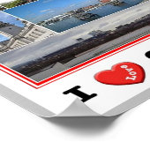 Wales - Cardiff - I Liebe - Poster (Ecke)