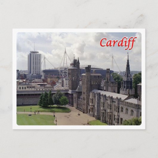 Wales - Cardiff - Postkarte (Vorderseite)