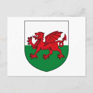 Wales Coat of Arms Postcard Postkarte