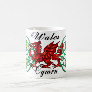 Wales, Cymru, Waliser-Tasse mit Drachen u. Kaffeetasse
