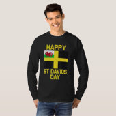 Wales 'Cymru' Welsh flag St. Davids Day Dewi Hapus T-Shirt (Vorne ganz)