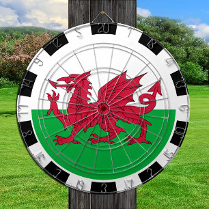 Wales Dartboard, Spielbrett, walisische Flagge Dartscheibe