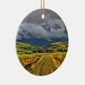 WALES DER LÄNDLICHEN SICHT KERAMIK ORNAMENT (Rechts)