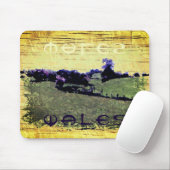Wales Doodle Kunst, Dichtung und Musik lila Mousepad (Mit Mouse)