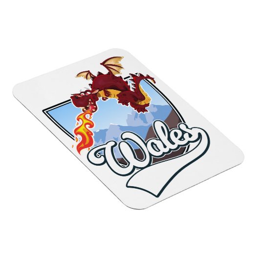 Wales-Drache-Logo Magnet (Rechte Seite)