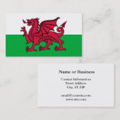 Wales Dragon Visitenkarte (Vorne/Hinten)