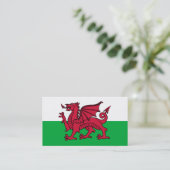 Wales Dragon Visitenkarte (Stehend Vorderseite)
