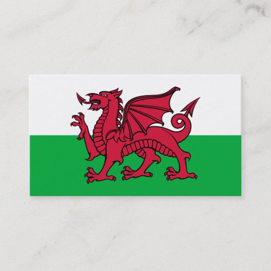 Wales Dragon Visitenkarte (Vorderseite)