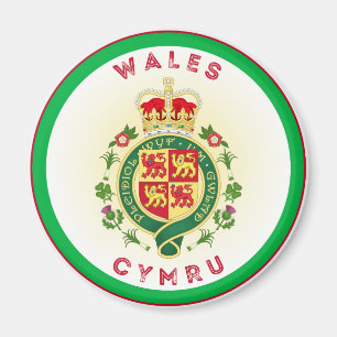 Wales-Erbe-Emblem Magnet