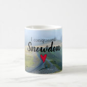 Wales eroberte Snowdon Landschaft Walisische Eisen Kaffeetasse (Mittel)