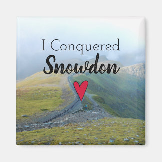 Wales eroberte Snowdon Landschaft Walisische Eisen Magnet