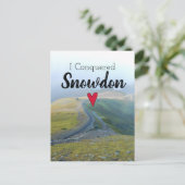 Wales eroberte Snowdon Landschaft Walisische Eisen Postkarte (Stehend Vorderseite)