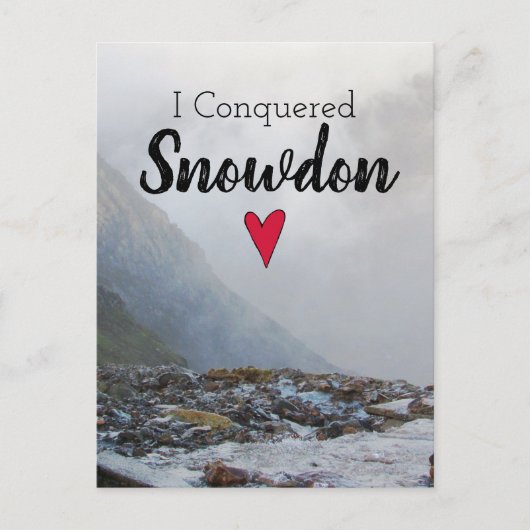 Wales eroberte Snowdon Landschaft Walisischer Stre Postkarte (Vorderseite)