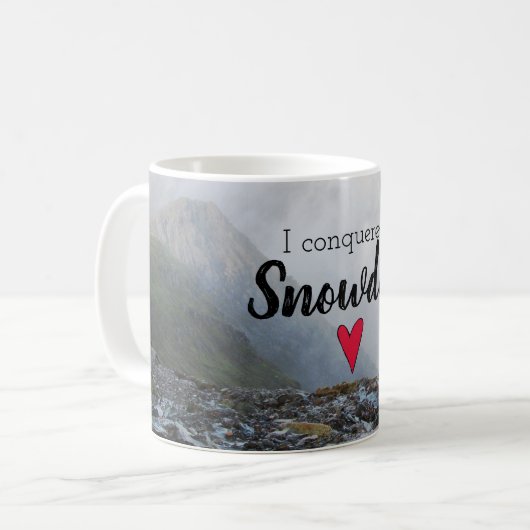Wales eroberte Snowdon Landschaft Welsh Stream Kaffeetasse (Vorderseite Links)