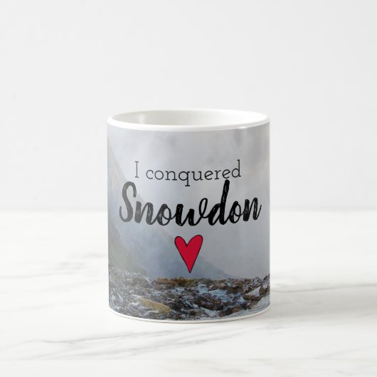 Wales eroberte Snowdon Landschaft Welsh Stream Kaffeetasse (Mittel)
