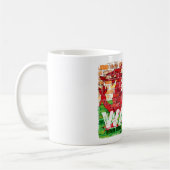 Wales Flag auf Brick Kaffeetasse (Links)