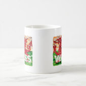 Wales Flag auf Brick Kaffeetasse (Mittel)