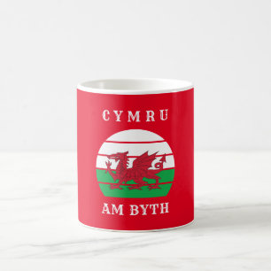 Wales Flag Cymru am Byth Stolz sein walisisch Kaffeetasse