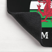 Wales Flag Cymru am Byth Stolz sein walisisch Mousepad (Ecke)