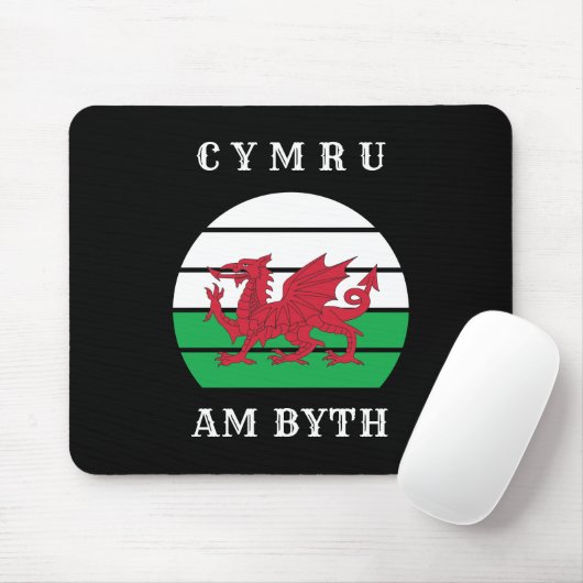 Wales Flag Cymru am Byth Stolz sein walisisch Mousepad (Mit Mouse)